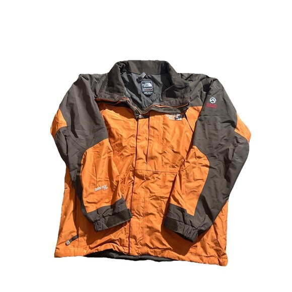 The North Face GORE-TEX Summit Series XCR Jacket Mens M Orange Brown M No Hood - Picture 1 of 5